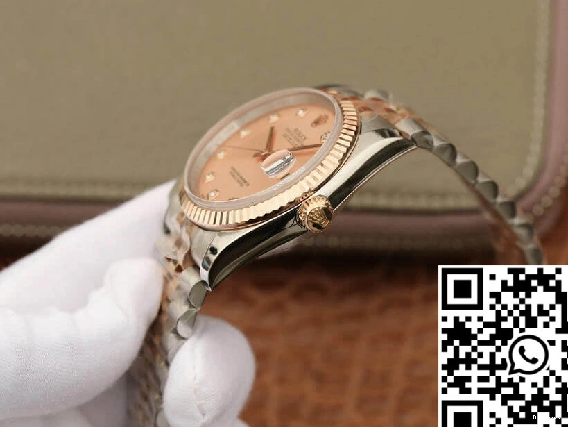 36MM Dial Rolex Factory Datejust 116231 Pink GM Diamond-set 0408